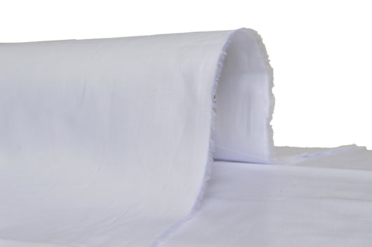 White Soft Cotton Unstitched Suit