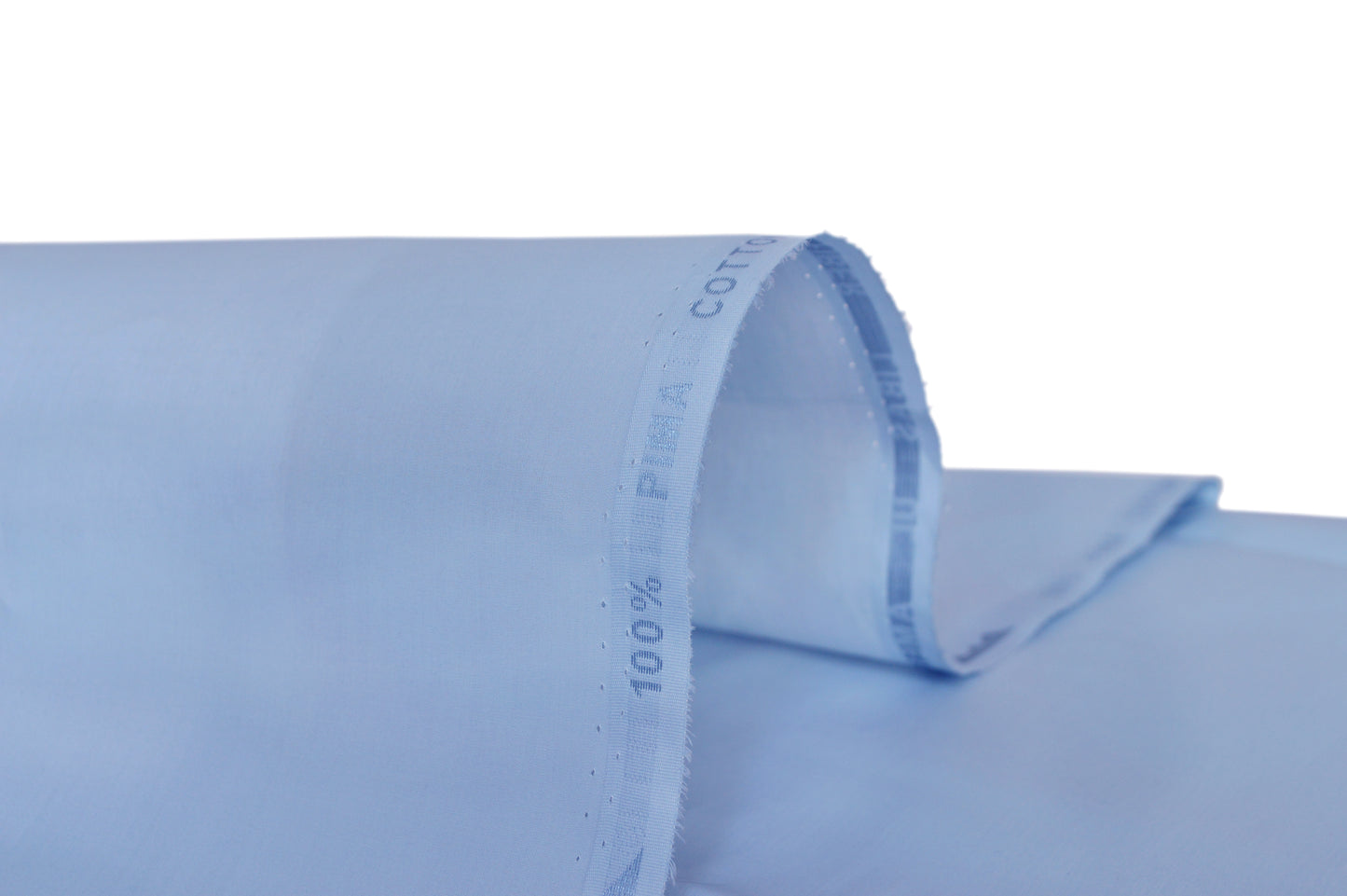 Powder Blue Pima Cotton Unstitched Suit