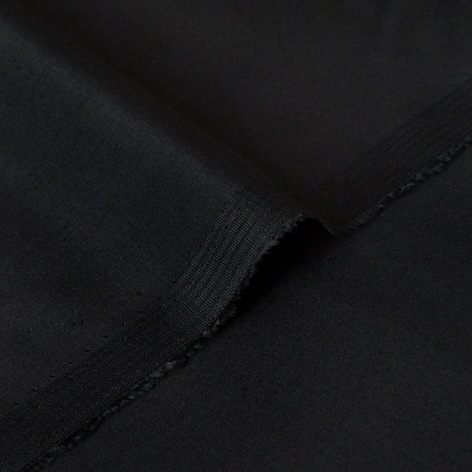 Jet Black Unstitched Wash N Wear Suit
