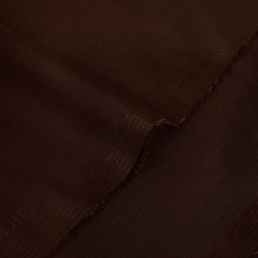 Chocolate Brown Unstitched Wash N Wear Suit
