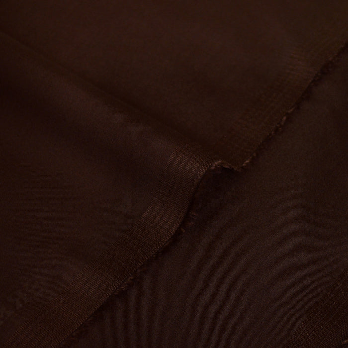 Chocolate Brown Unstitched Wash N Wear Suit